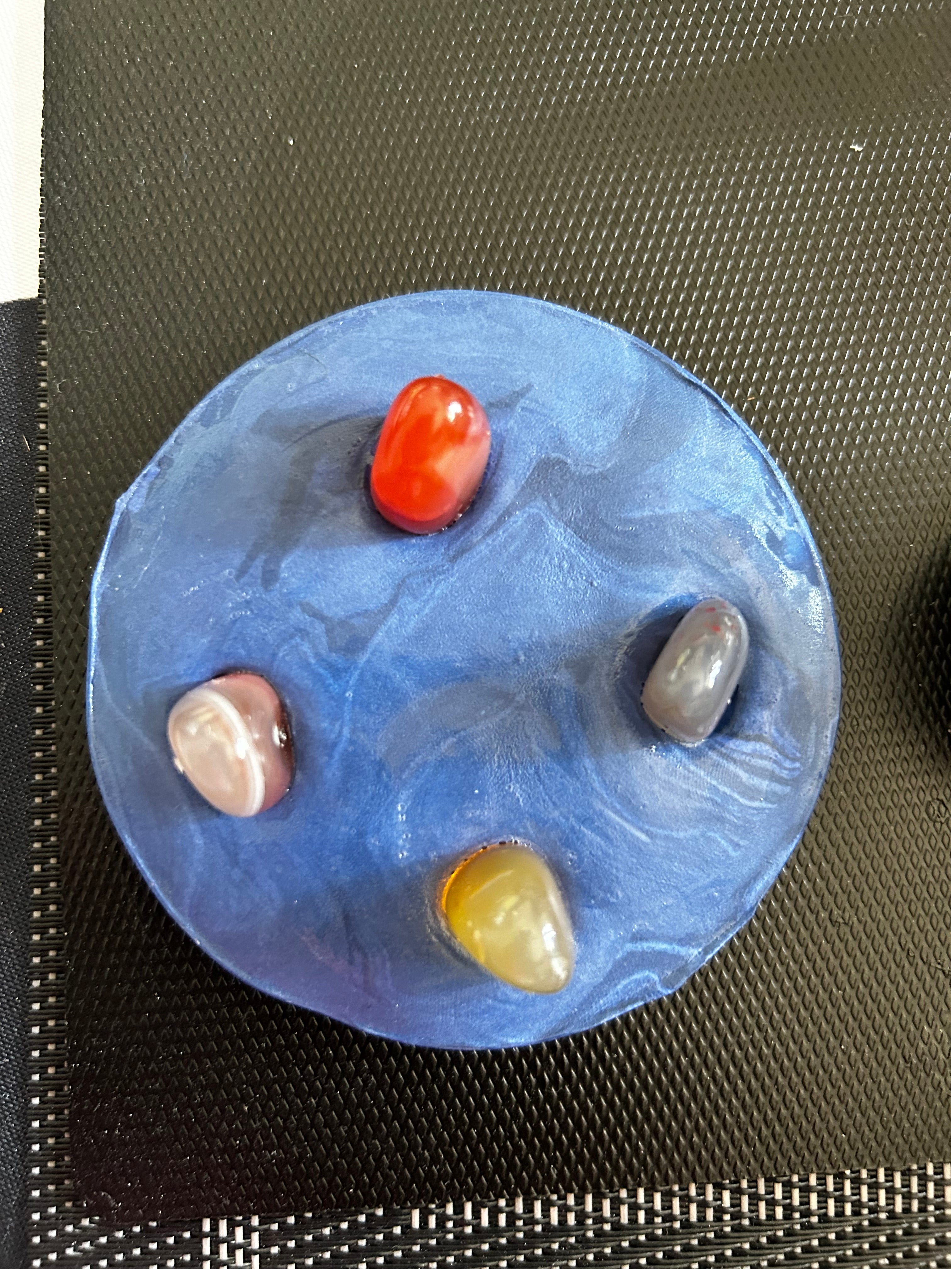 Crystal & Clay Ring Holder