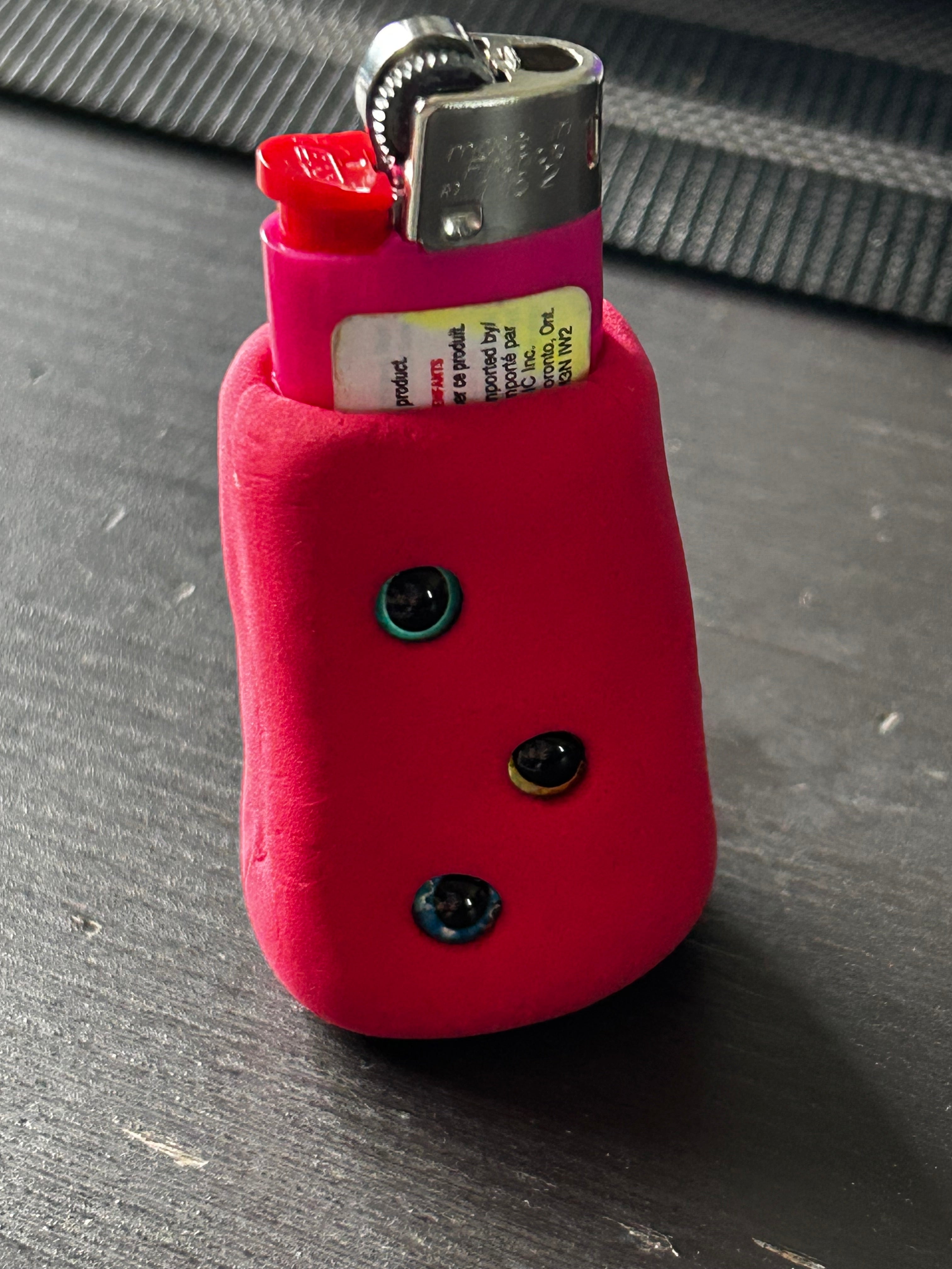 Eyeball Lighter Cover (Natural or Glazed)
