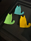 Triple Kitty Trinket Trays (Natural or Glazed)