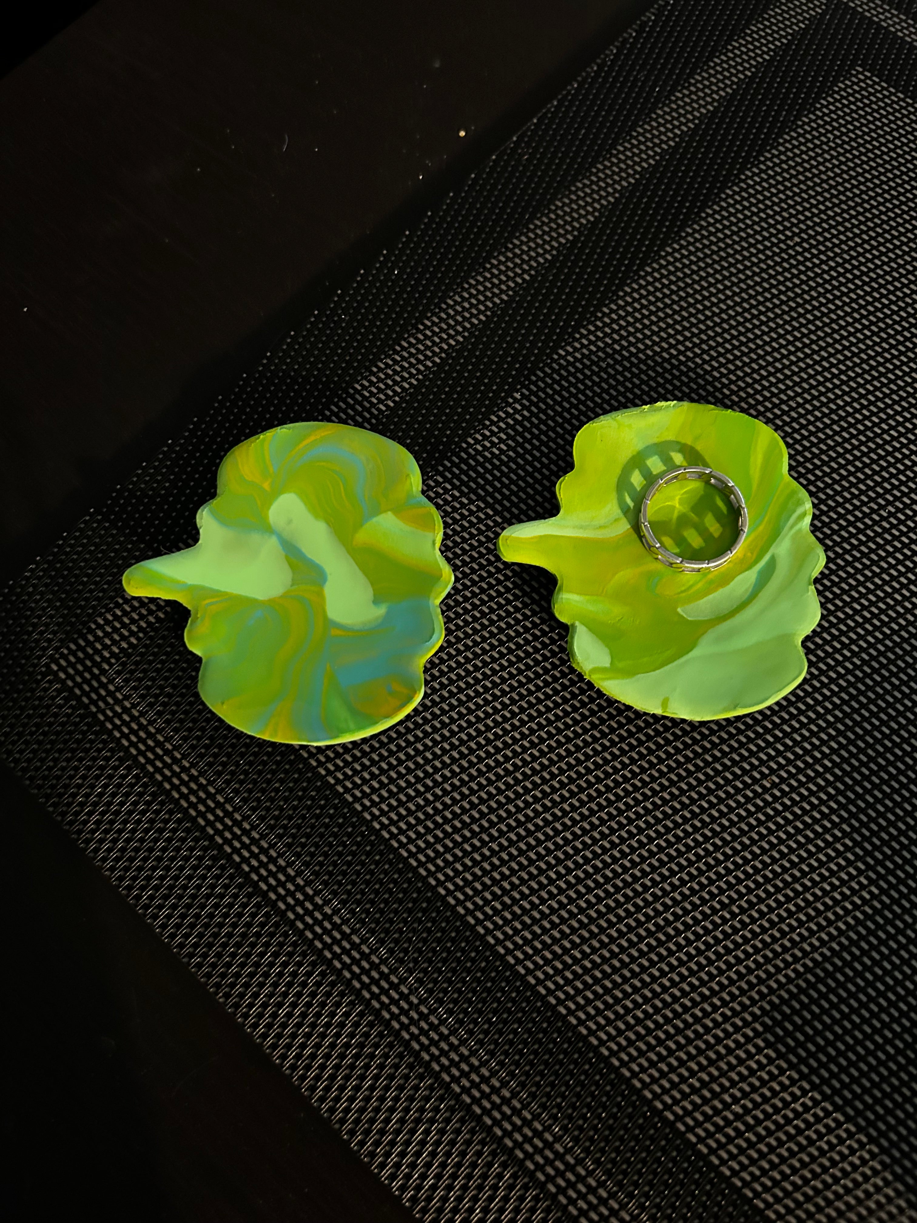 2 Pumpkin Trinket Trays (Natural or Glazed)