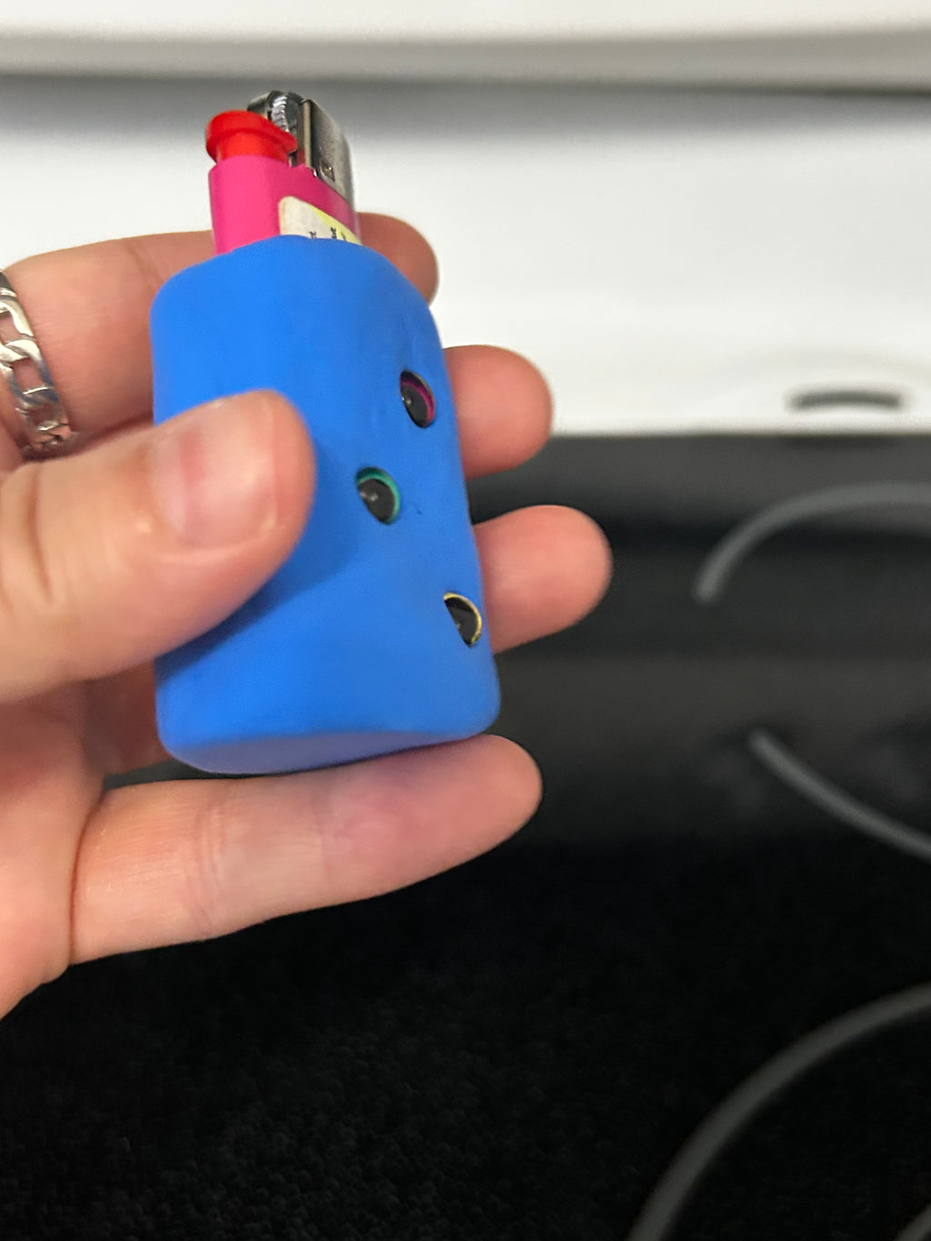 Eyeball Lighter Cover (Natural or Glazed)