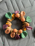 Autumn Harvest Clay Wreath | Handmade Polymer Clay Candle Ring