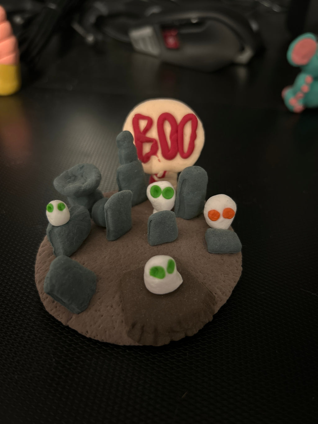 Halloween Spooky Cemetery (Natural or Glazed)