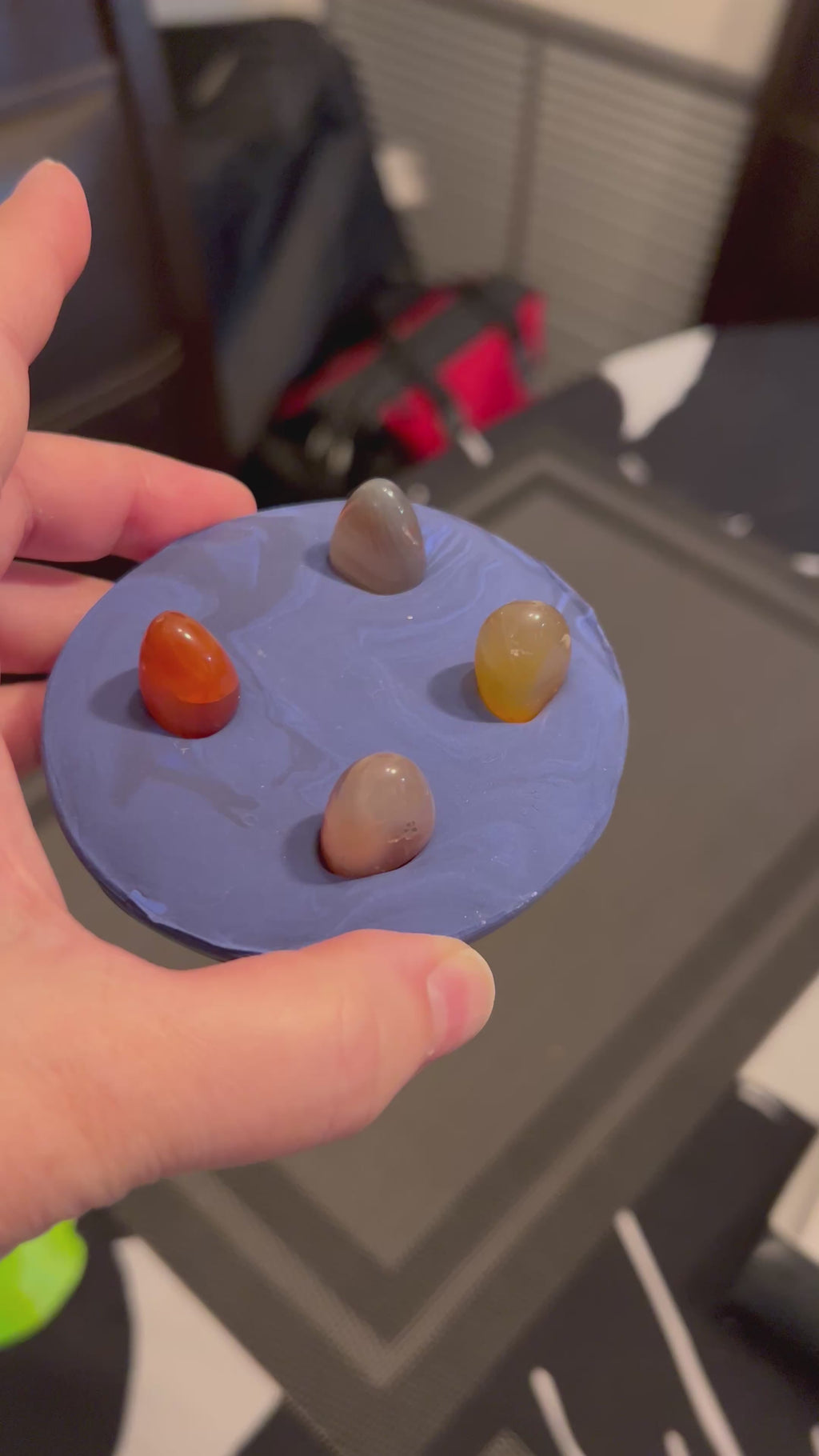 Crystal & Clay Ring Holder